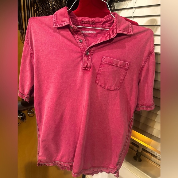 Men’s Johnston & Murphy Vintage Red Polo. Size Medium - Picture 2 of 12